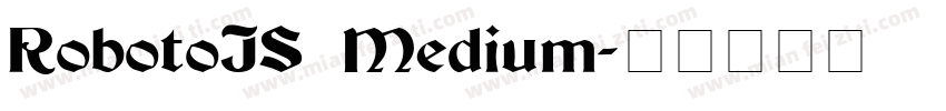 RobotoJS Medium字体转换